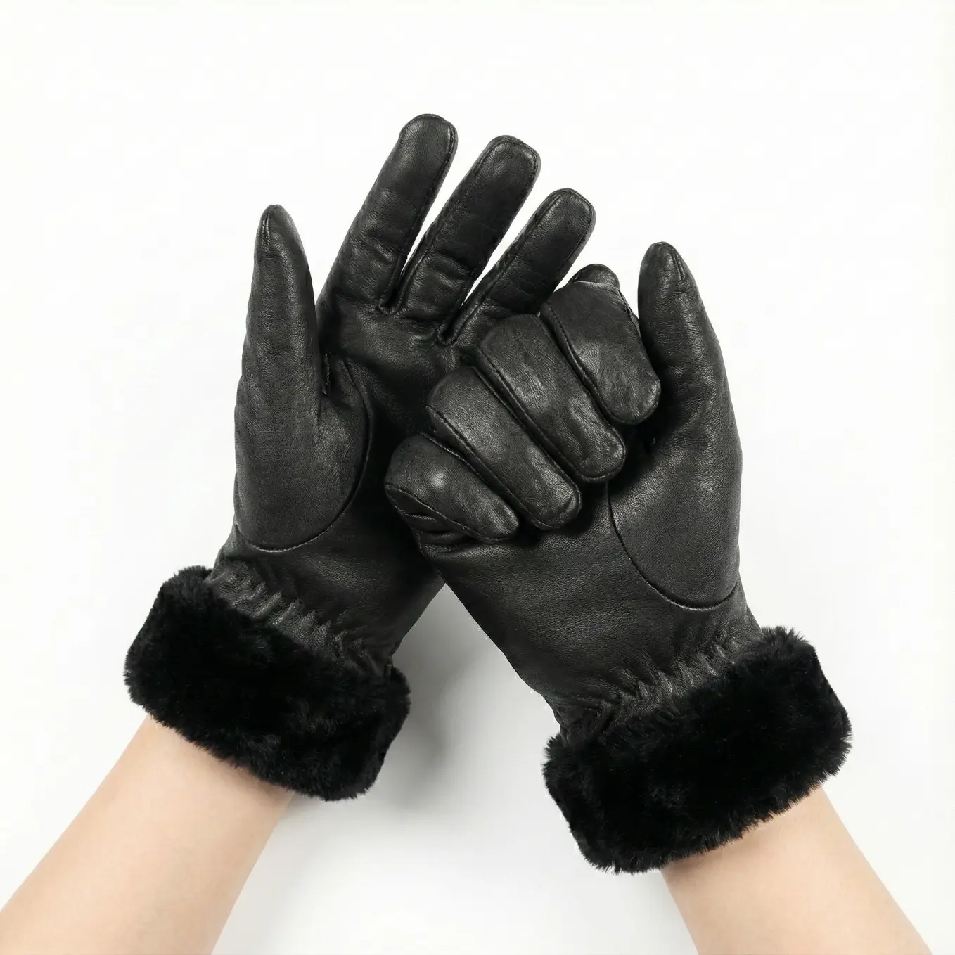 Premium Genuine Sheepskin Leather Gloves For Female – Free Size Luxury Edition